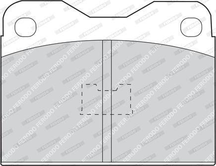 Ferodo FDB130 - Тормозные колодки, дисковые, комплект autospares.lv