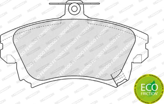 Ferodo FDB1384 - Тормозные колодки, дисковые, комплект autospares.lv