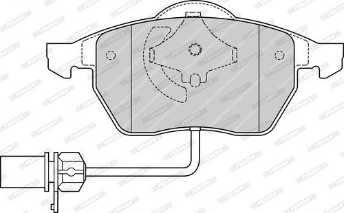 Ferodo FDB1323-D - Тормозные колодки, дисковые, комплект autospares.lv