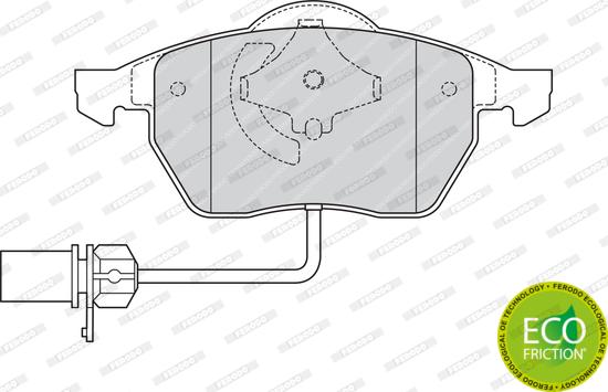 Ferodo FDB1323 - Тормозные колодки, дисковые, комплект autospares.lv