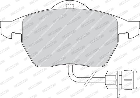 Ferodo FDB1297 - Тормозные колодки, дисковые, комплект autospares.lv