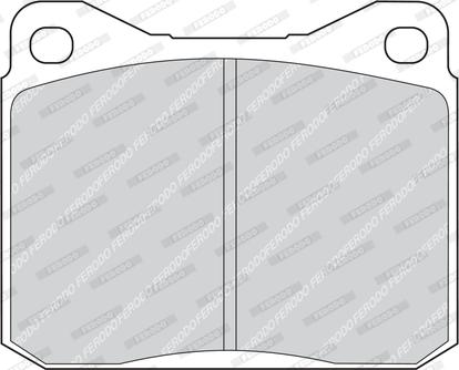 Ferodo FDB129 - Тормозные колодки, дисковые, комплект autospares.lv