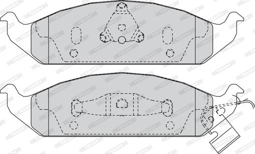 Ferodo FDB1254 - Тормозные колодки, дисковые, комплект autospares.lv