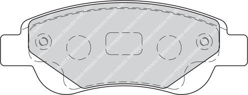 Ferodo FDB1790G - Тормозные колодки, дисковые, комплект autospares.lv