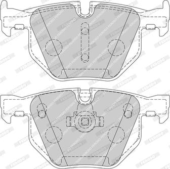 Ferodo FDB1748-D - Тормозные колодки, дисковые, комплект autospares.lv