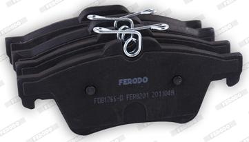 Ferodo FDB1766-D - Тормозные колодки, дисковые, комплект autospares.lv