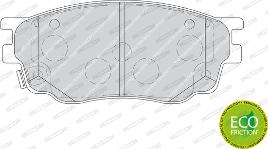 Ferodo FDB1707 - Тормозные колодки, дисковые, комплект autospares.lv