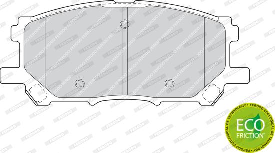 Ferodo FDB1715 - Тормозные колодки, дисковые, комплект autospares.lv