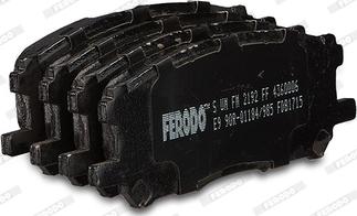 Ferodo FDB1715 - Тормозные колодки, дисковые, комплект autospares.lv