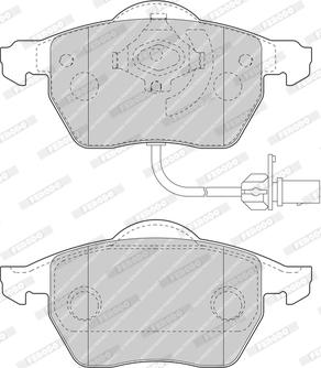 Ferodo FDB1717-OES - Тормозные колодки, дисковые, комплект autospares.lv