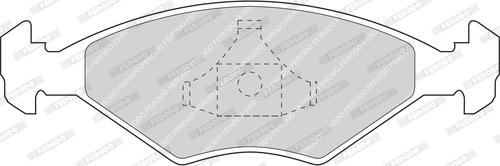 Ferodo FDB895 - Тормозные колодки, дисковые, комплект autospares.lv