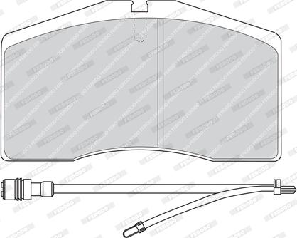 Ferodo FDB891 - Тормозные колодки, дисковые, комплект autospares.lv