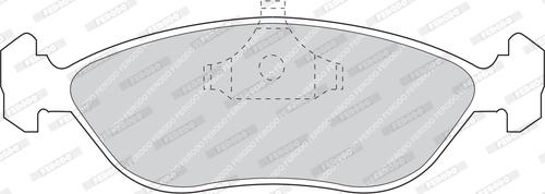 Ferodo FDB897 - Тормозные колодки, дисковые, комплект autospares.lv