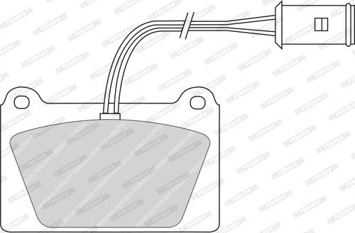 Ferodo FDB840 - Тормозные колодки, дисковые, комплект autospares.lv