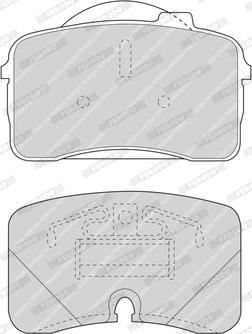 Ferodo FDB855 - Тормозные колодки, дисковые, комплект autospares.lv