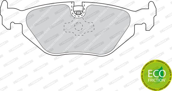 Ferodo FDB850 - Тормозные колодки, дисковые, комплект autospares.lv