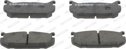 Ferodo FDB869 - Тормозные колодки, дисковые, комплект autospares.lv