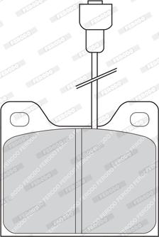 Ferodo FDB819 - Тормозные колодки, дисковые, комплект autospares.lv