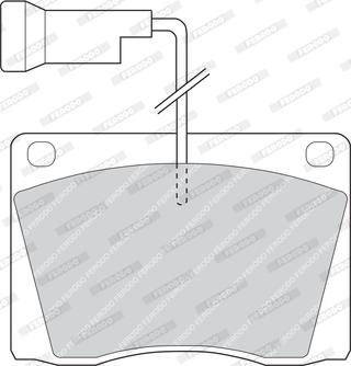 Ferodo FDB814 - Тормозные колодки, дисковые, комплект autospares.lv