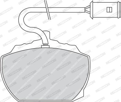 Ferodo FDB838 - Тормозные колодки, дисковые, комплект autospares.lv