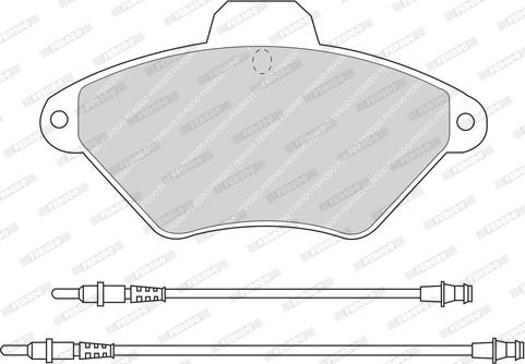 Ferodo FDB875 - Тормозные колодки, дисковые, комплект autospares.lv