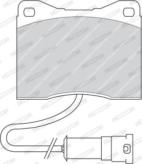 Ferodo FDB399 - Тормозные колодки, дисковые, комплект autospares.lv