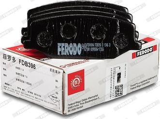 Ferodo FDB396 - Тормозные колодки, дисковые, комплект autospares.lv