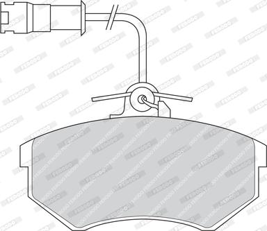 Ferodo FDB343 - Тормозные колодки, дисковые, комплект autospares.lv