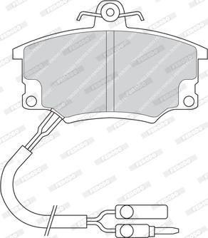 Ferodo FDB350 - Тормозные колодки, дисковые, комплект autospares.lv