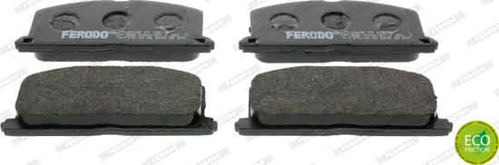 Ferodo FDB308 - Тормозные колодки, дисковые, комплект autospares.lv
