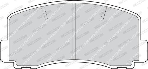 Ferodo FDB319 - Тормозные колодки, дисковые, комплект autospares.lv