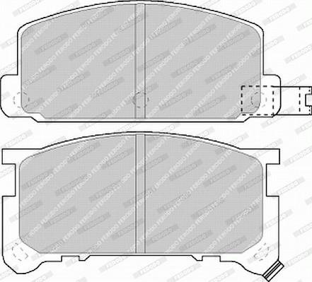 Ferodo FDB326 - Тормозные колодки, дисковые, комплект autospares.lv