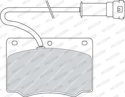 Ferodo FDB240 - Тормозные колодки, дисковые, комплект autospares.lv