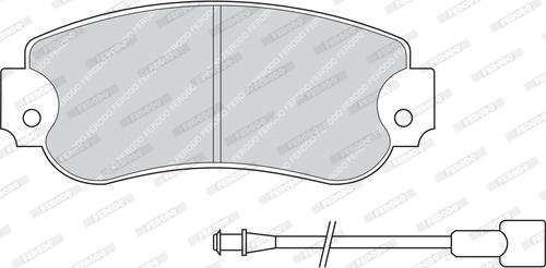 Ferodo FDB257 - Тормозные колодки, дисковые, комплект autospares.lv