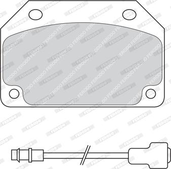 Ferodo FDB203 - Тормозные колодки, дисковые, комплект autospares.lv