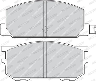 Ferodo FDB219 - Тормозные колодки, дисковые, комплект autospares.lv