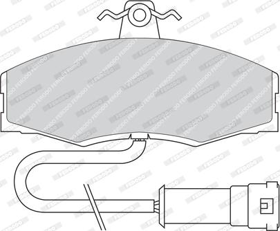 Ferodo FDB289 - Тормозные колодки, дисковые, комплект autospares.lv