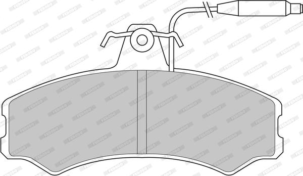 Ferodo FDB287 - Тормозные колодки, дисковые, комплект autospares.lv