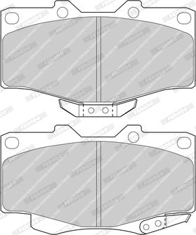 Ferodo FDB797-D - Тормозные колодки, дисковые, комплект autospares.lv