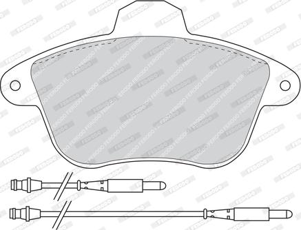 Ferodo FDB746 - Тормозные колодки, дисковые, комплект autospares.lv