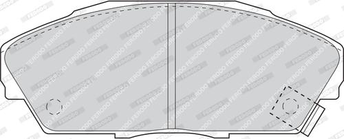 Ferodo FDB748 - Тормозные колодки, дисковые, комплект autospares.lv