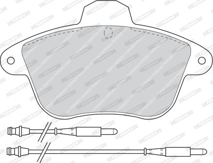 Ferodo FDB742 - Тормозные колодки, дисковые, комплект autospares.lv