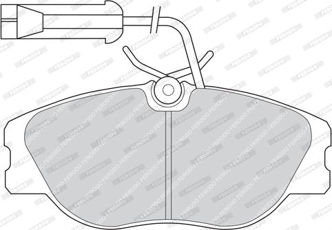 Ferodo FDB768 - Тормозные колодки, дисковые, комплект autospares.lv