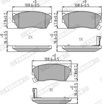 Ferodo FDB763 - Тормозные колодки, дисковые, комплект autospares.lv