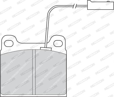 Ferodo FDB724 - Тормозные колодки, дисковые, комплект autospares.lv