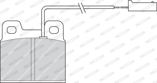 Ferodo FDB728 - Тормозные колодки, дисковые, комплект autospares.lv