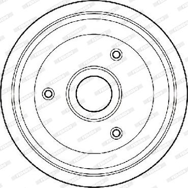 Ferodo FDR329702 - Тормозной барабан autospares.lv