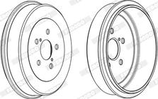 Ferodo FDR329350 - Тормозной барабан autospares.lv