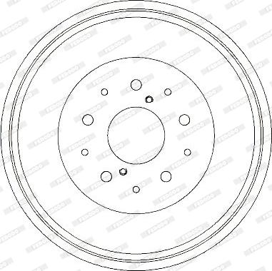 Ferodo FDR329311 - Тормозной барабан autospares.lv