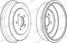 Ferodo FDR329334 - Тормозной барабан autospares.lv